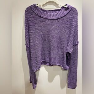 Wild Fable Lavender Cowl Neck Sweater